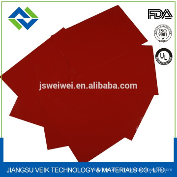 Red color silicone impregnated fiberglass cloth